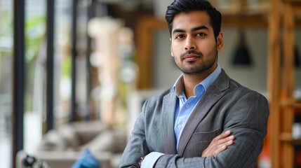 Uomo indiano in posa per una foto