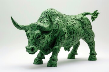 Financial Growth Bull: Wall Street Inspired Sculpture
