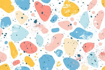 Creative Watercolor Abstract Graphic Art Texture Shape Print Modern Vintage Fashion Backdrop Fabric Beautiful Vector Geometric Minimal Blue Concept Trendy Nature Simple Artistic Paint Summer