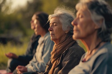 Tranquil Moments: Seniors Embracing Mindfulness