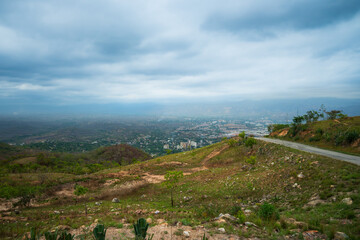 Vista desde la Magdalena a la poblacion de Cua, Miranda, Valles del tuy Venezuela