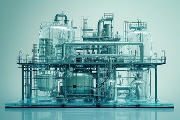Fototapeta premium Fluid Dynamics: Rethinking Manufacturing with Water as Inspiration
