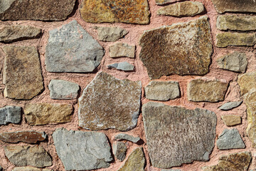 Ancient stone wall texture. Stone background
