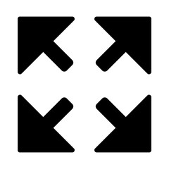 Maximize icon. Full screen icon. Directional. Expand. Expanding. Maximize. Maximise. Full screen. UI icon
