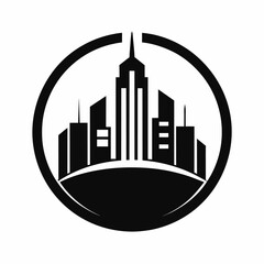 minimal city logo vector art illustration (17)