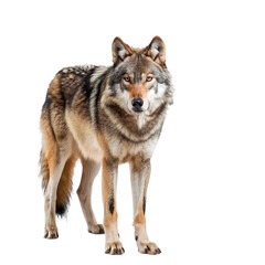 Wolf on transparent or white background