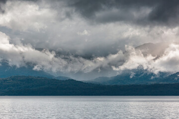 Fog on the lake