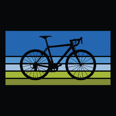 Fototapeta premium a bicycle is on a window with a blue and blue background.