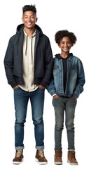 Fototapeta premium PNG Parent jacket adult jeans.