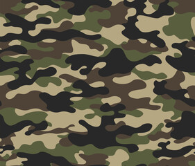 army camouflage texture, vector illustration, stylish fashion design, fabric