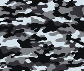 
background camouflage gray pattern seamless fabric texture vector fashionable winter design