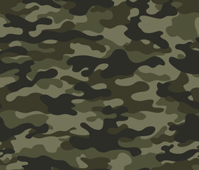 
Seamless camouflage, fashionable vector pattern, background repeat, army khaki print