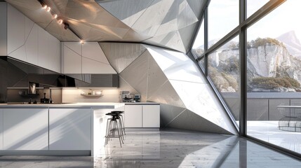 Contemporary Geometric Kitchen

