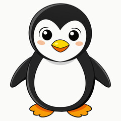 cute penguin vector illustration 