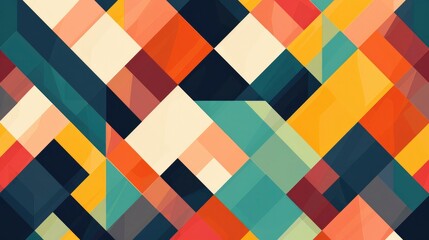 colorful asymmetrical pattern