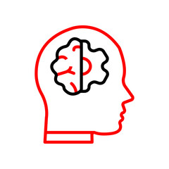 Deep Learning  Vector Line Two Color Icon