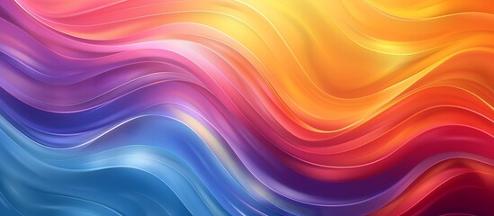 Vibrant Colorful Curve Design Concept with Elegant Fluid Patterns and Gradient Tones for Digital Art,Wallpaper,or Graphic Design