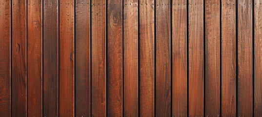 Fototapeta premium Vertical Brown Slats Background, Close-Up Shot