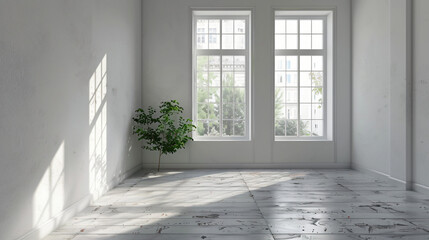 Room With White Wall and Window