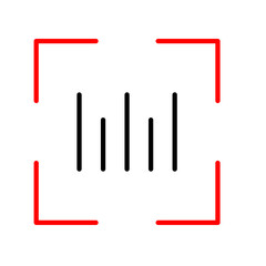 Barcode Scanner  Vector Line Two Color Icon