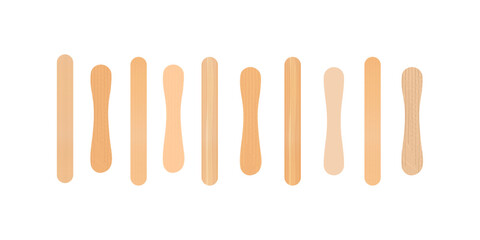 Vector Ice Cream Stick Collection - Versatile Wooden Craft Sticks