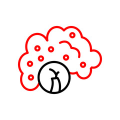 Asbestos  Vector Line Two Color Icon