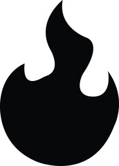 Fire icon. Fire flame symbol. Bonfire silhouette logotype. Flames symbols flat style - stock vector. Isolated on white background. fire. Modern art isolated graphic. Fire sign