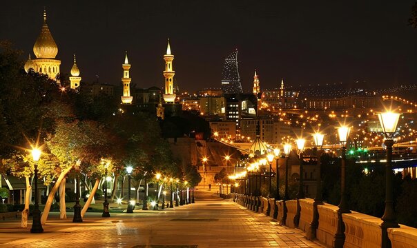 Bright nights of Baku