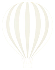 PNG  Illustration of a simple hot air balloon aircraft vehicle transportation.