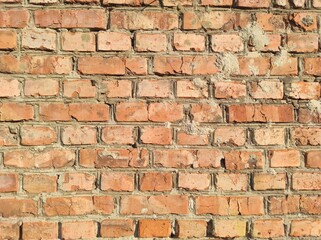 Photo of brick wall texture. Texture of old brick