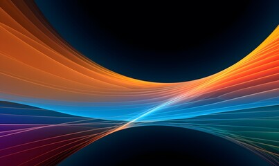 Technological Wave Background 3d modern tech wallpaper Generative AI
