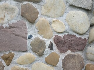 Photo of natural stone texture. Texture of the wall made of natural stone