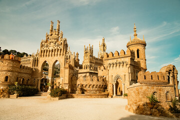 Naklejka premium Colomares castle in Benalmadena, dedicated of Christopher Columbus - Spain