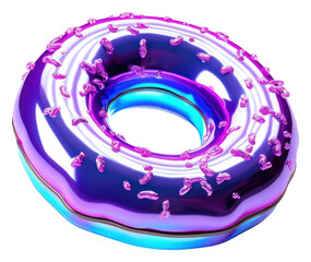 PNG Donut violet white background confectionery.