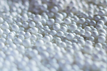 White styrofoam ball