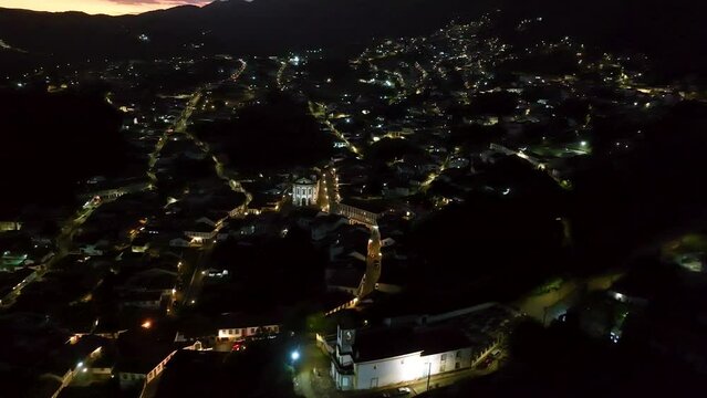 Explore the majestic S&atilde;o Francisco de Paula Church in Ouro Preto, MG, Brazil, with captivating aerial views captured by the DJI Mavic 3 drone. Discover the architectural beauty of this historic gem in