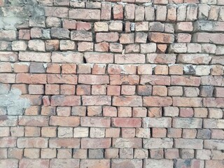 This is a old brick wall 