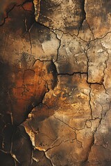 Fototapeta premium Generate an image of a cracked earth texture