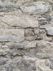 Photo of the old castle wall. Old wall texture