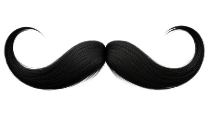 PNG Mustache mustache black white background. - Powered by Adobe