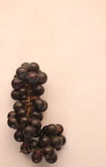 grapes on white background, fruit
