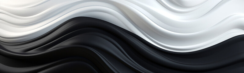 Minimalistic Elegance: Abstract Illustration with Liquid Metal Background in Monochrome Black and White
