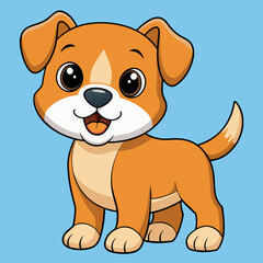 puppy vector illustration