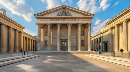 Obraz premium British Museum London UK During the day Under the _004