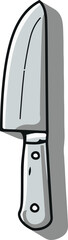 A vector illustration of a professional chef's knife