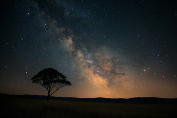 Astrophotography capturing the vastness of the cosmos in a dark sky preserve