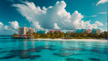 Fototapeta premium Stunning island of the Bahamas