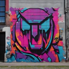 Urban wall graffiti 