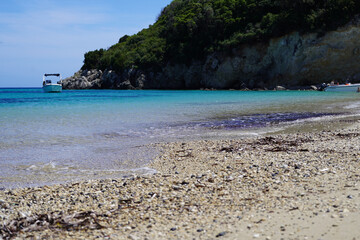 Marathonisi island , popular touristic destination and turtle nesting spot