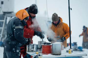Arctic research station monitoring environmental changes